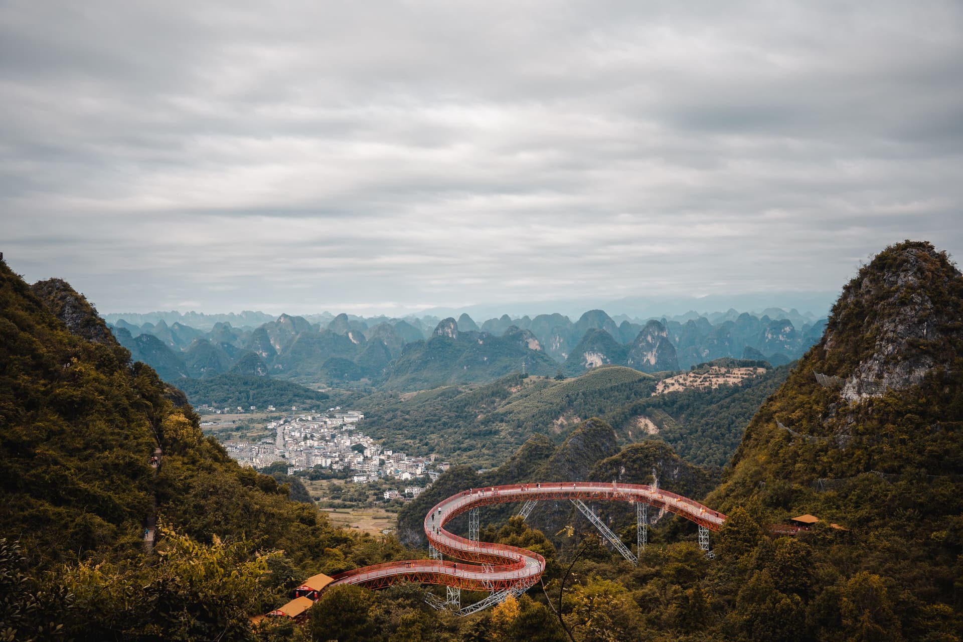 Mountain landscape in Yunnan, China